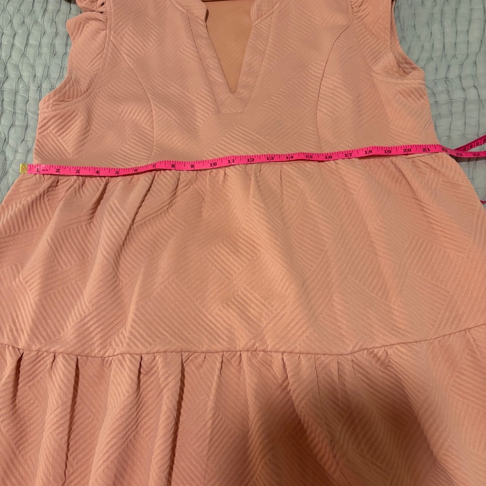 Umgee Blush Textured Dress, 1XL - Picture 6 of 9